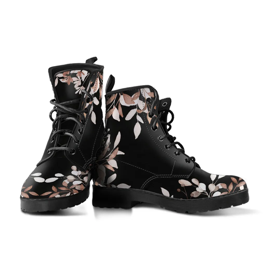 Larisa Leaves Lace Up Ankle Boots