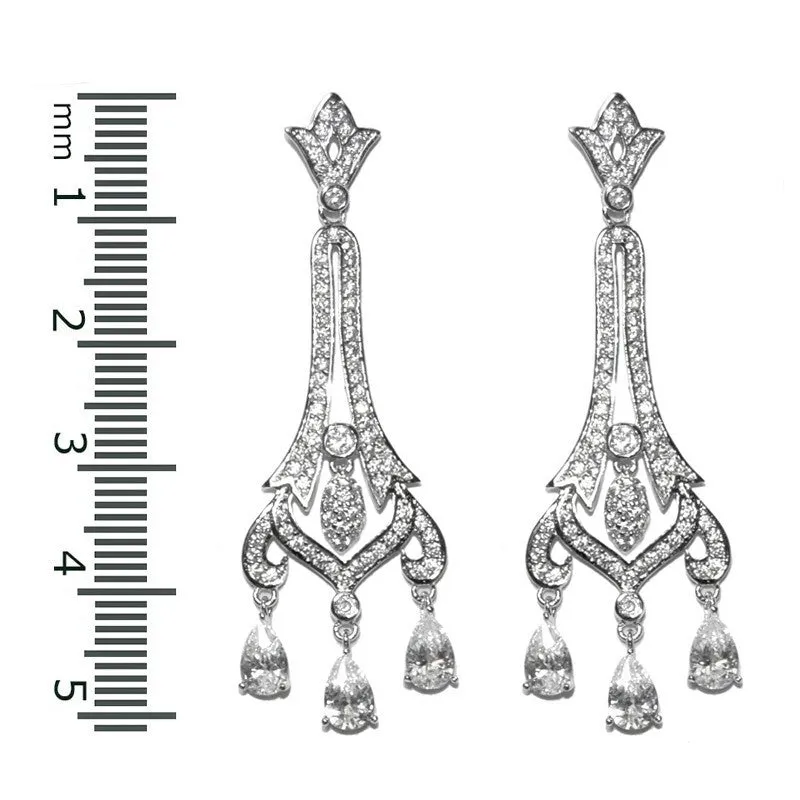 Lark Art Deco Chandelier Earrings