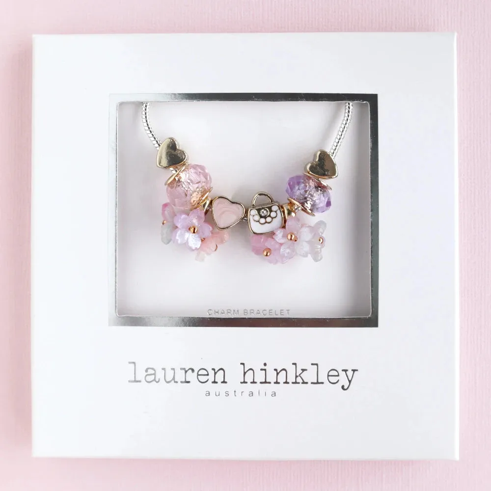 LAUREN HINKLEY PRETTY POSY CHARM BRACELET