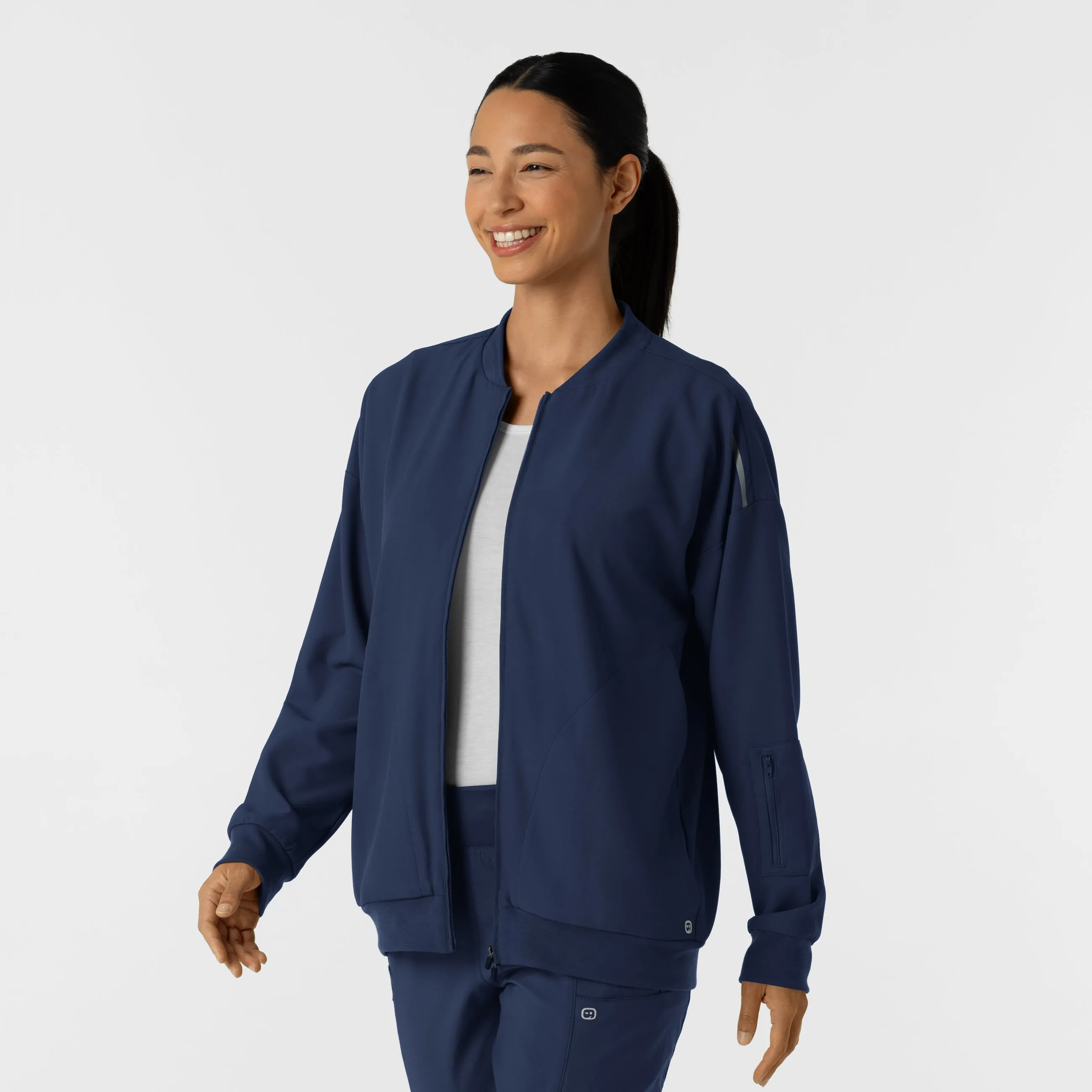 Layers 8066 Bomber Scrub Jacket Navy