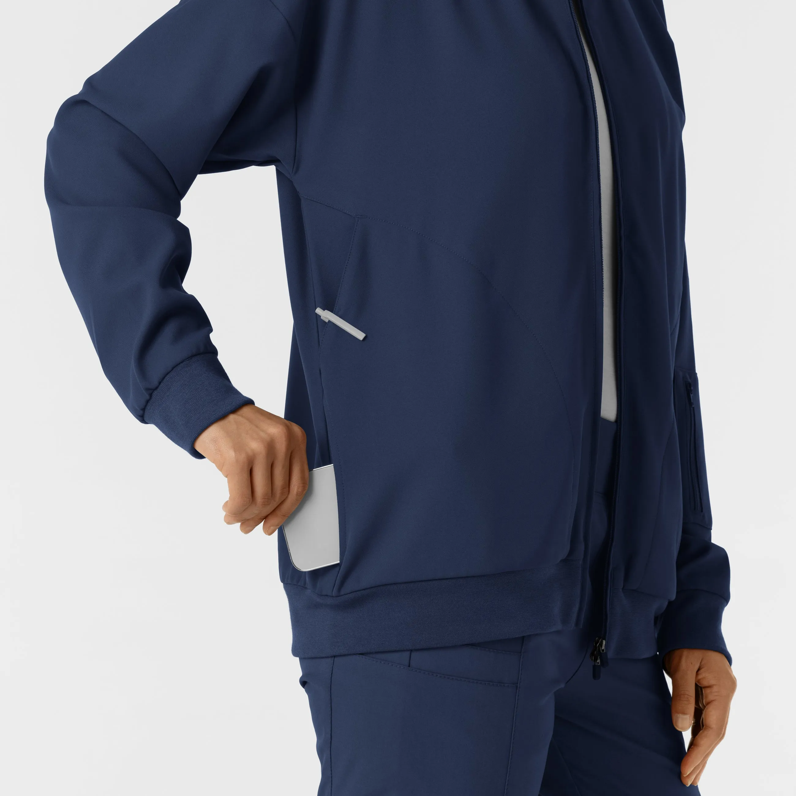 Layers 8066 Bomber Scrub Jacket Navy