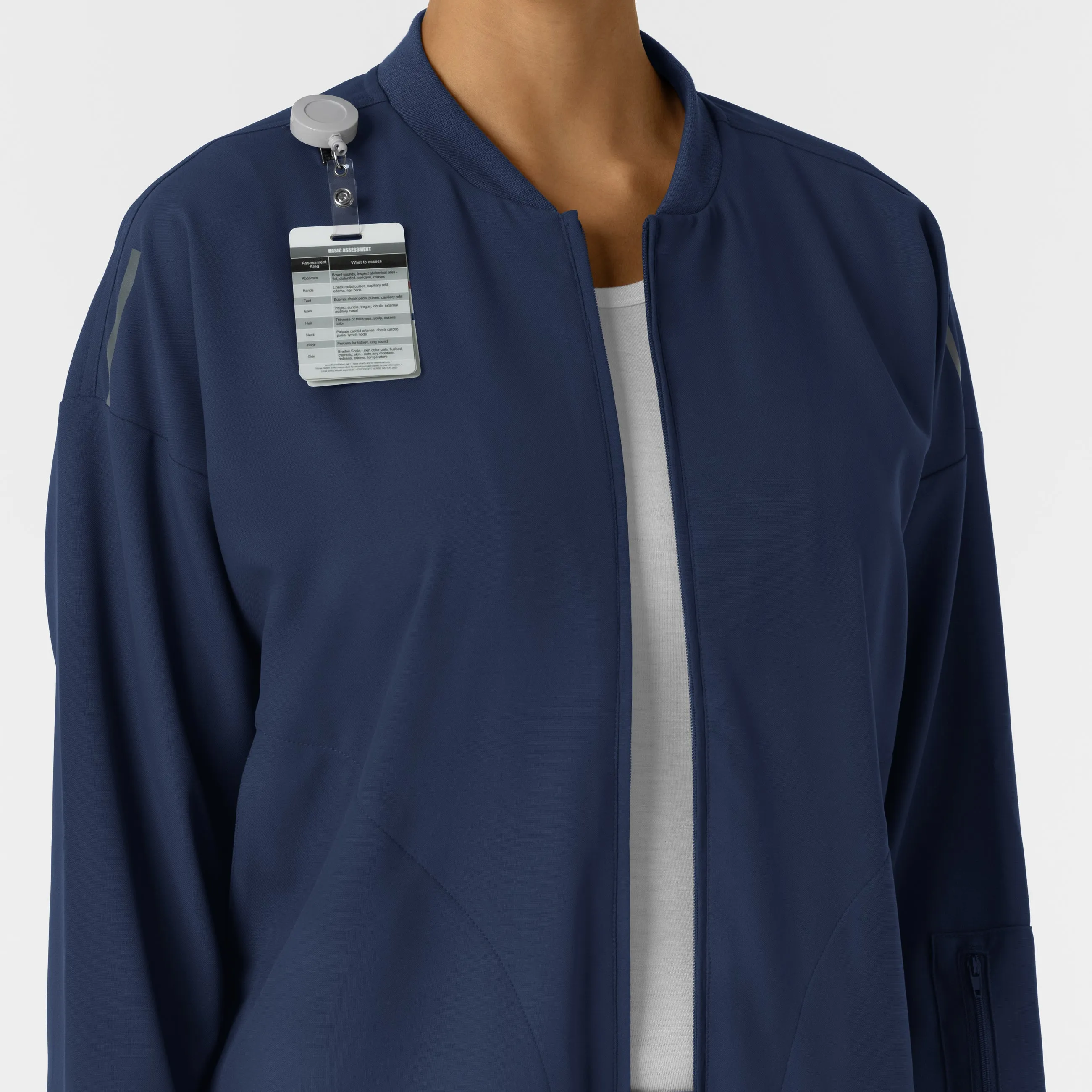Layers 8066 Bomber Scrub Jacket Navy