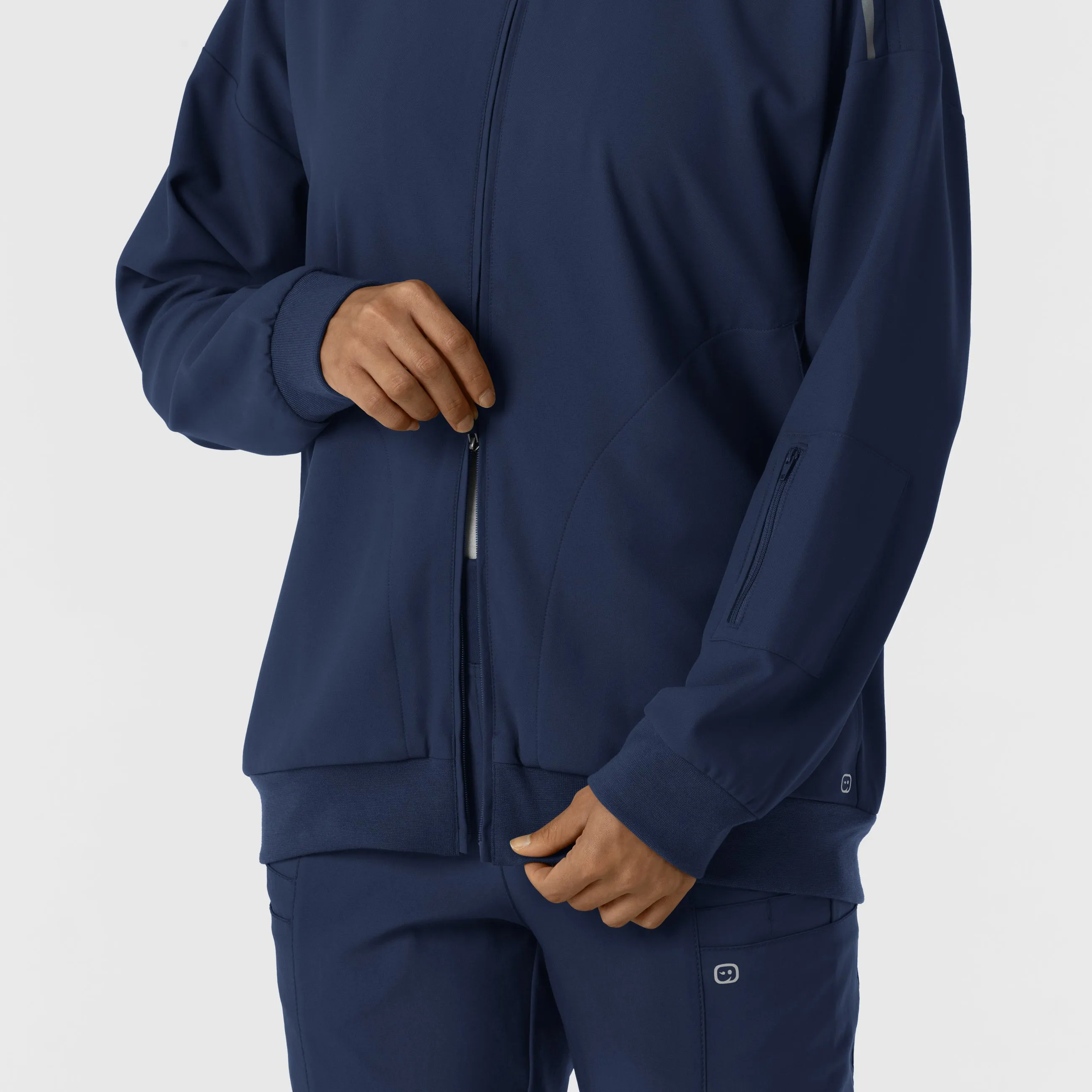 Layers 8066 Bomber Scrub Jacket Navy