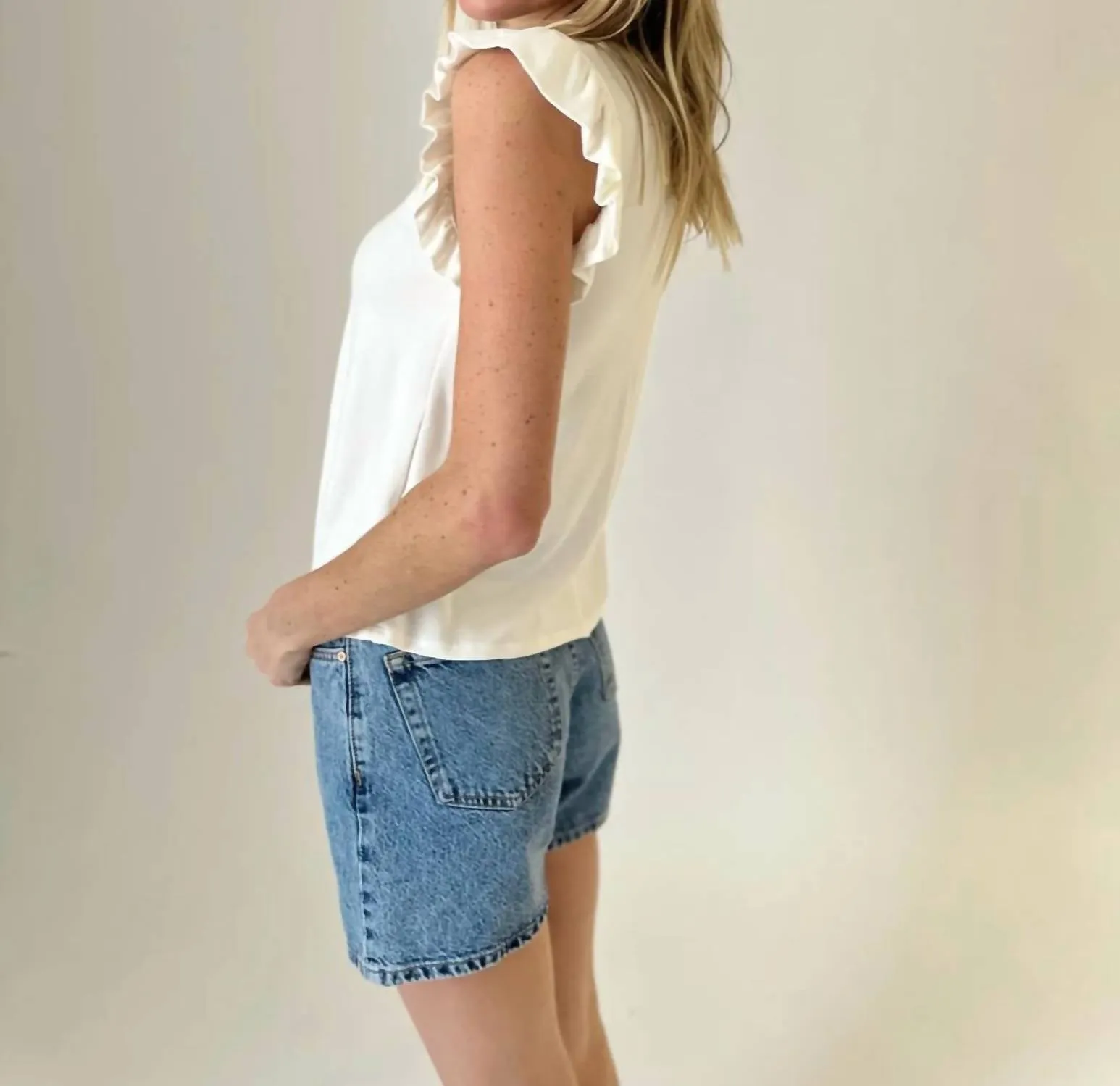 Leah Ruffle Top