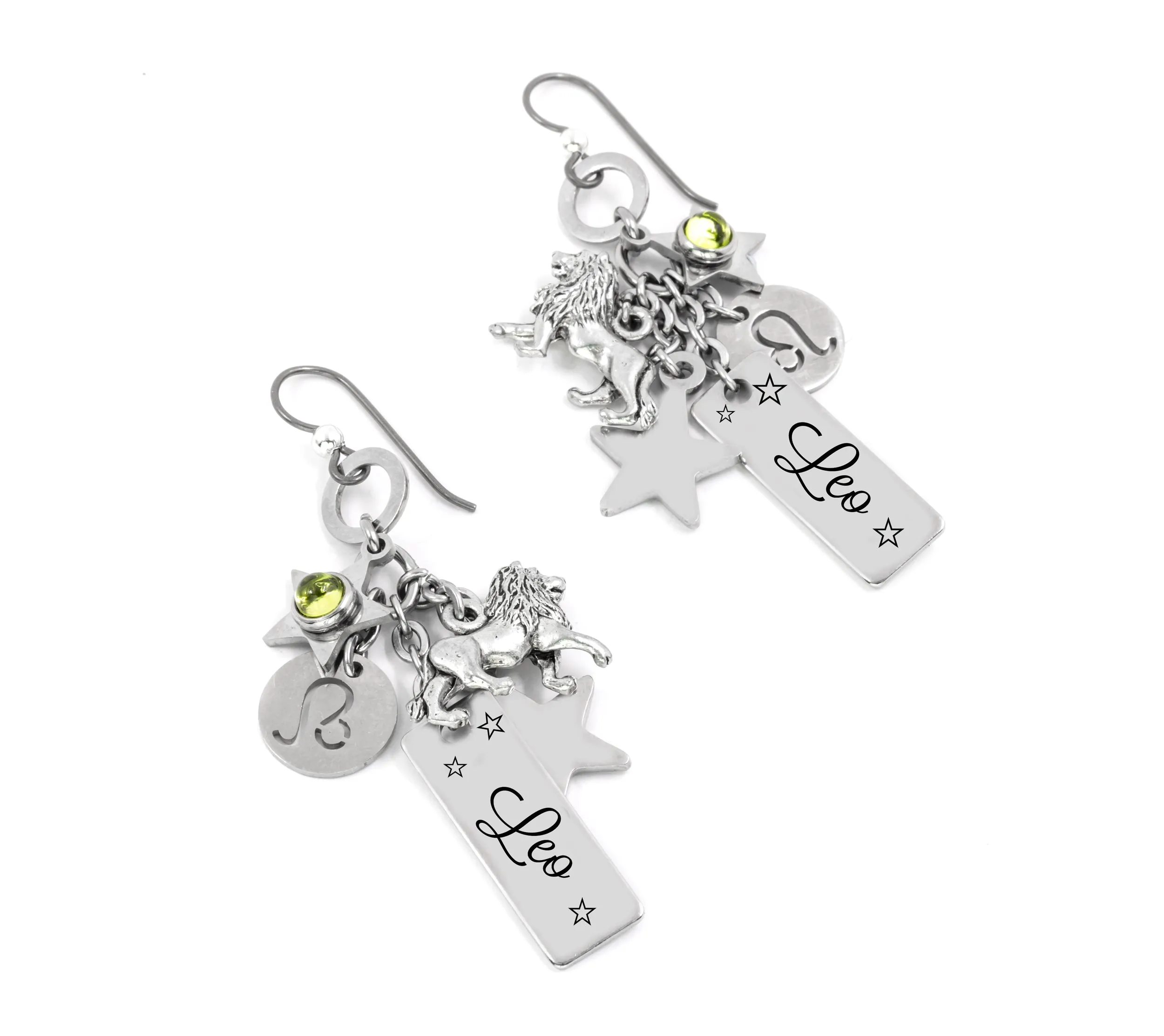 Leo Horoscope Gemstone Earrings