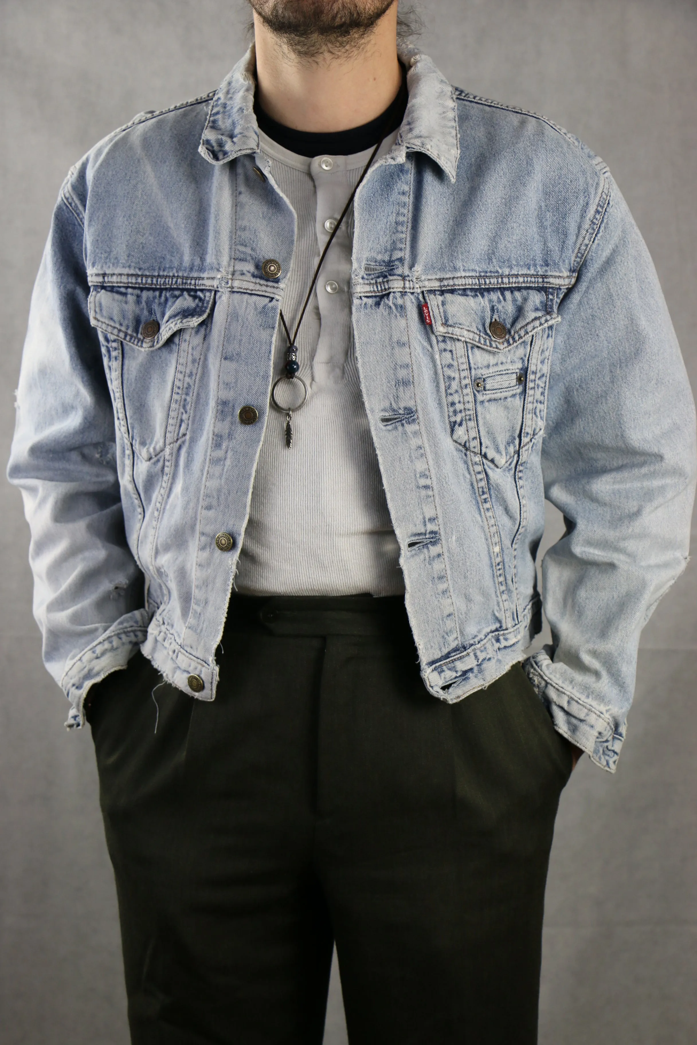 Levi's Denim Jacket 'M' distressed