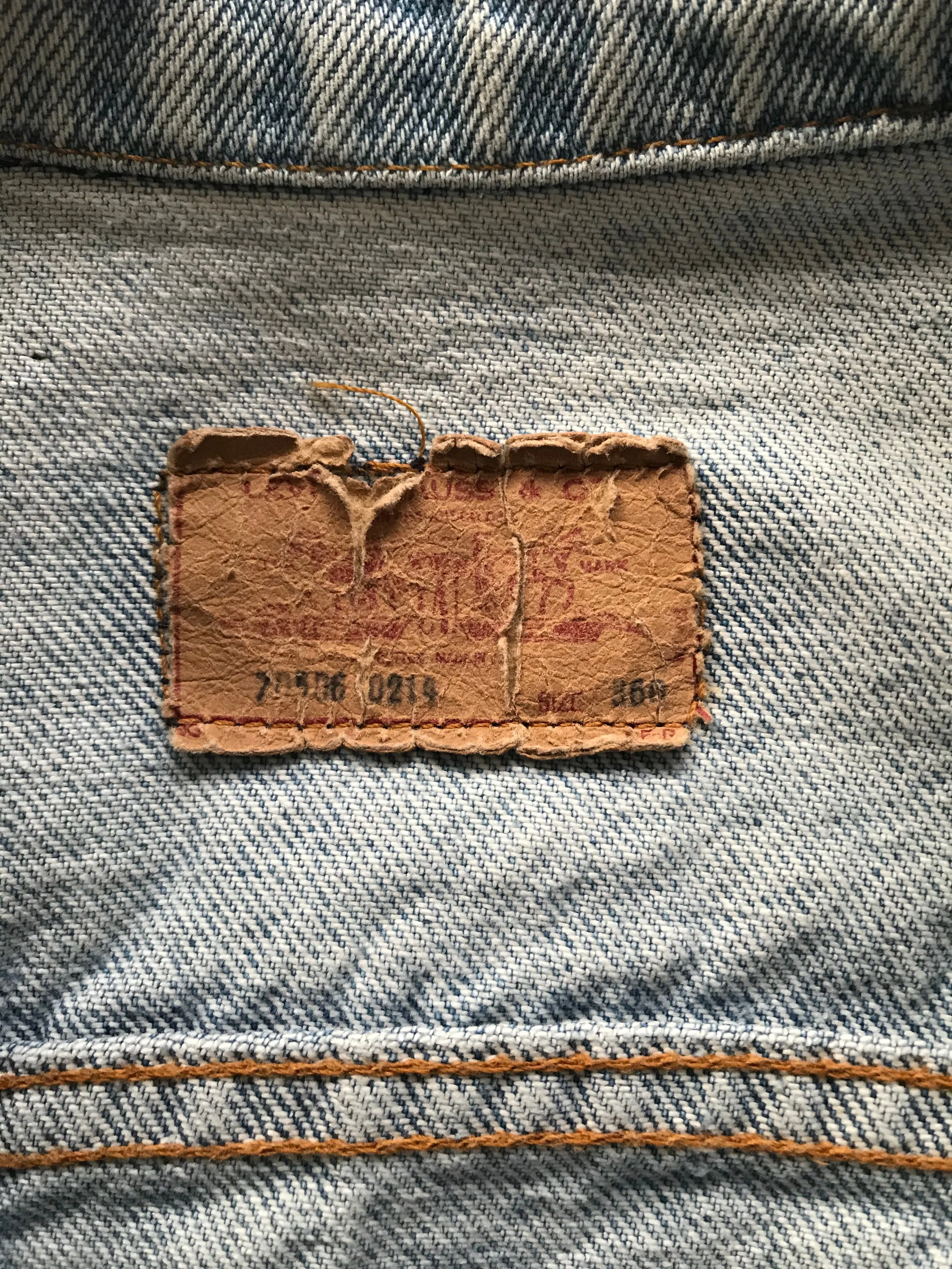 Levis Denim Vintage Mens Trucker Jacket Made in USA