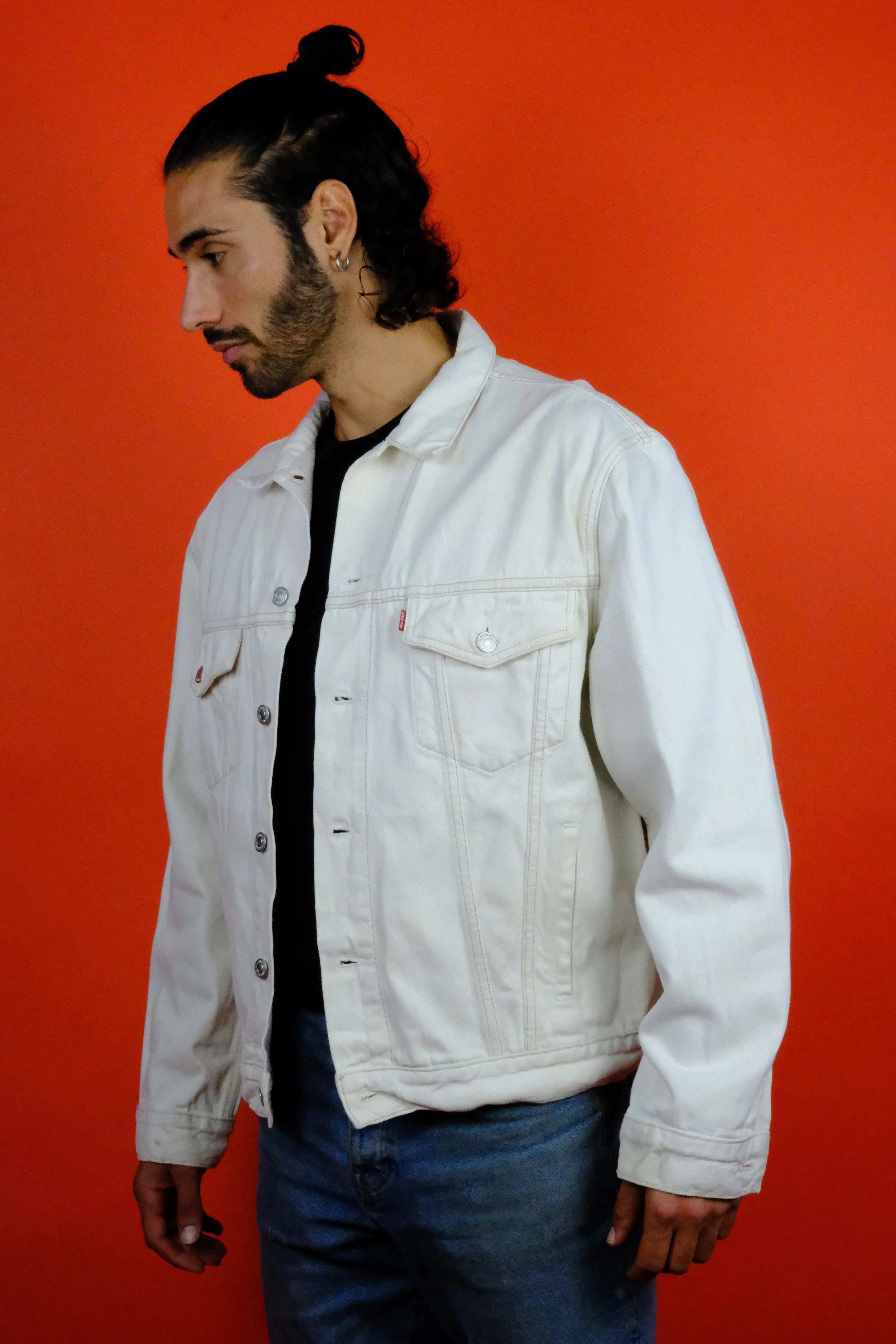 Levi's Red Tab White Denim Jacket 'XL'