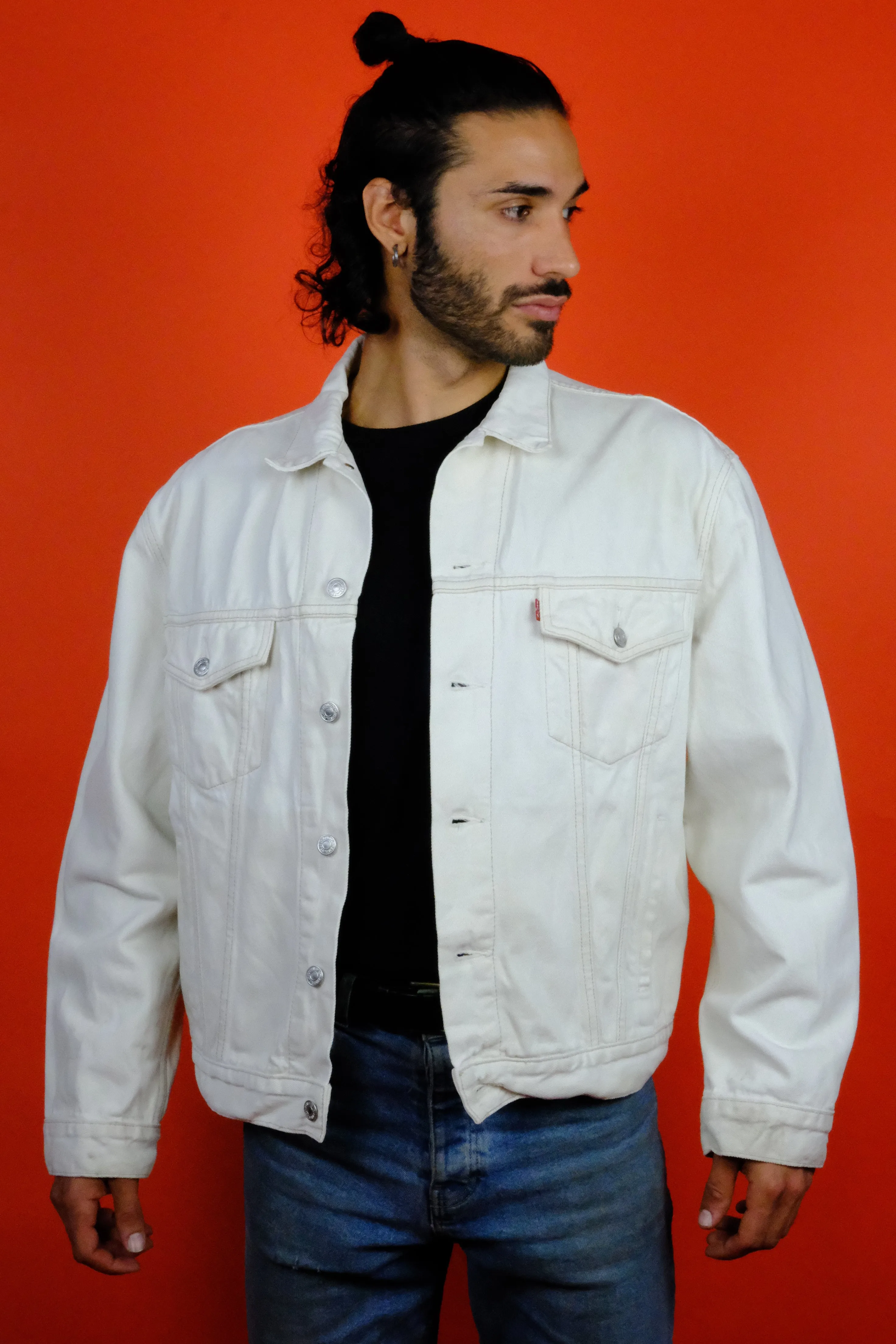 Levi's Red Tab White Denim Jacket 'XL'