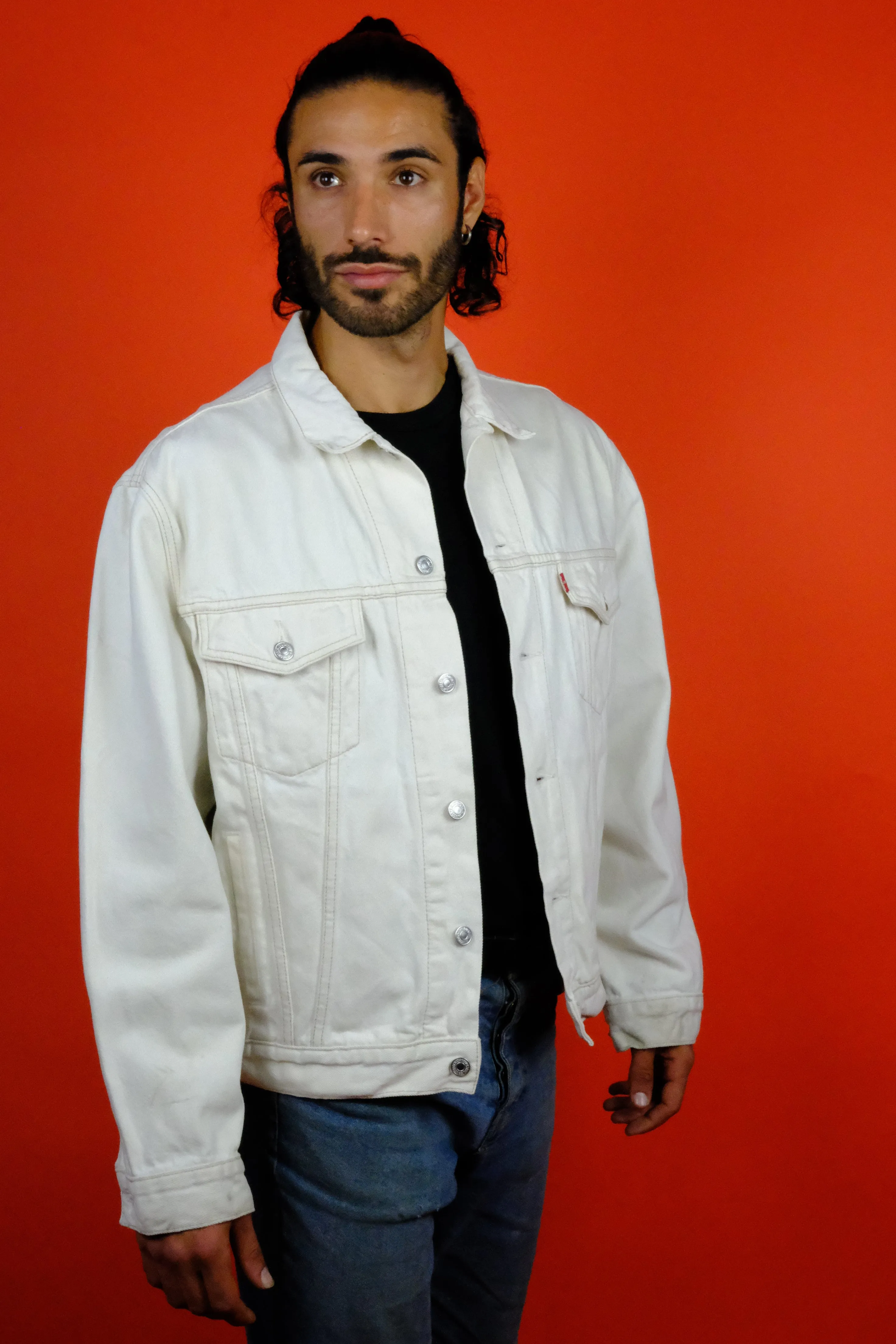 Levi's Red Tab White Denim Jacket 'XL'