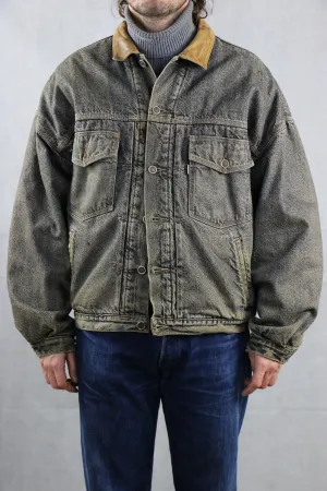 Levi's 'Silver Tag' Denim Jacket w/ leather collar