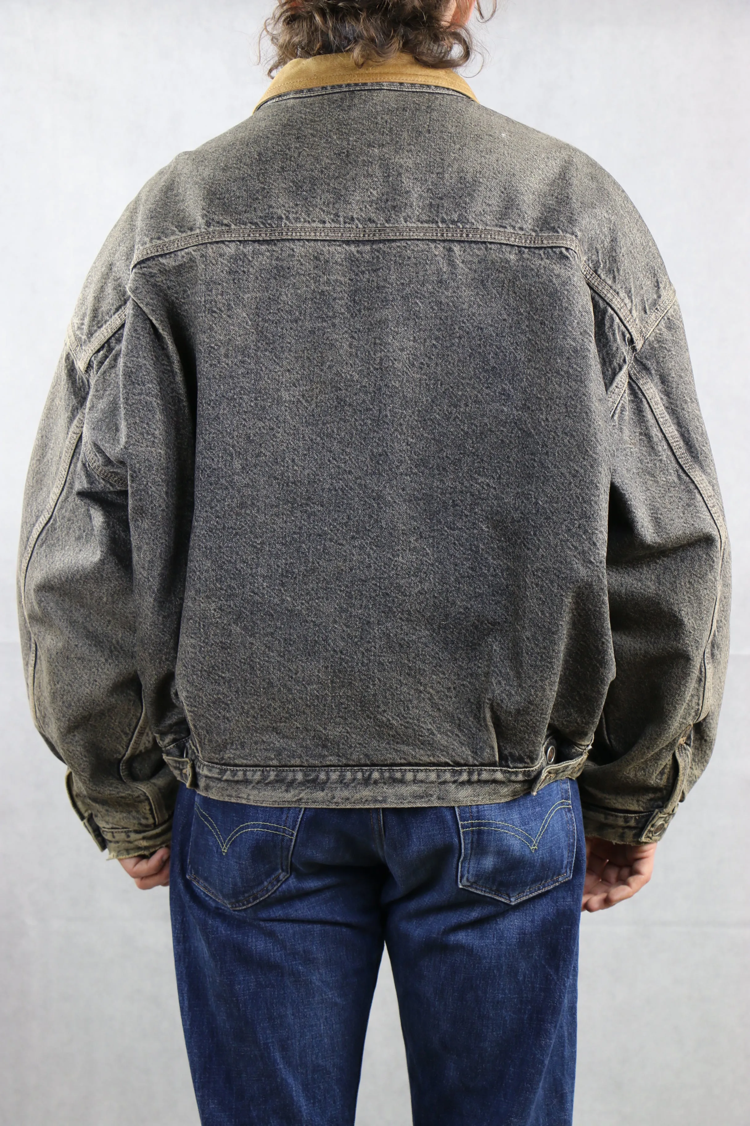 Levi's 'Silver Tag' Denim Jacket w/ leather collar