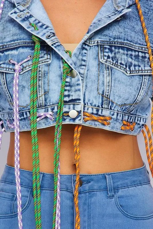 Lexie Cropped Denim Jacket