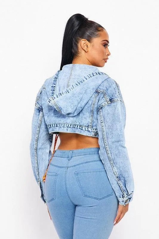 Lexie Cropped Denim Jacket