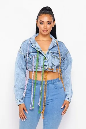 Lexie Cropped Denim Jacket