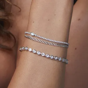 LILY TENNIS BRACELET SILVER