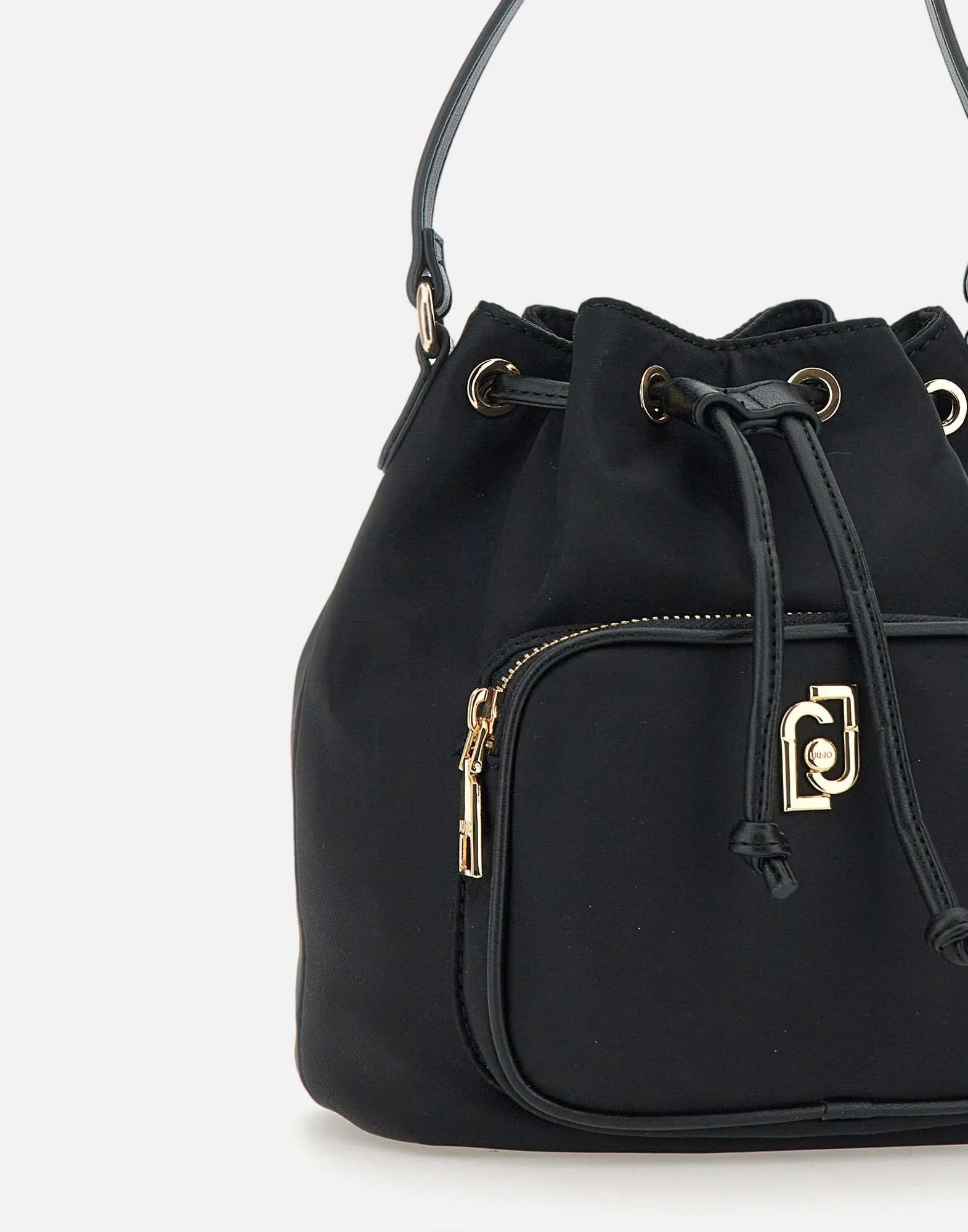 Liu Jo Achala Black Nylon Bucket Bag