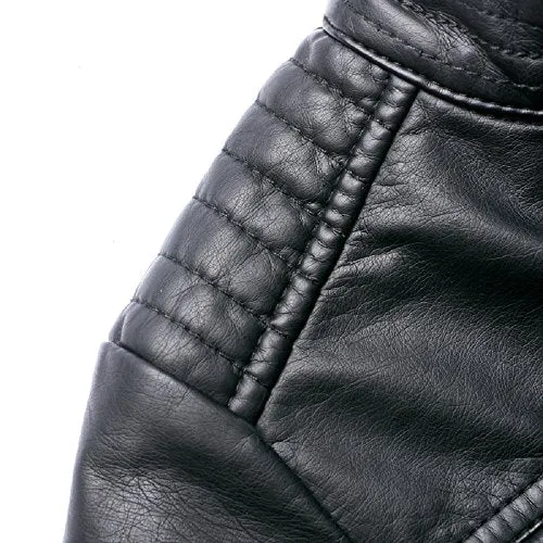 LJYH Boys' Faux Leather Motorcycle Jacket, Spring Zipper Coats.
