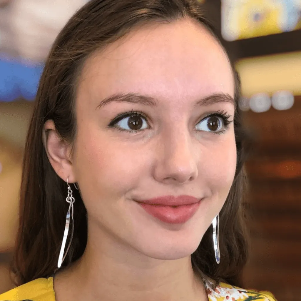 Long Double Strand Wispy Silver Earrings