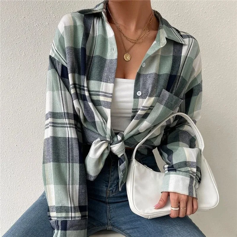 Loose Fit Long Sleeve Shirt- Versatile And Comfortable