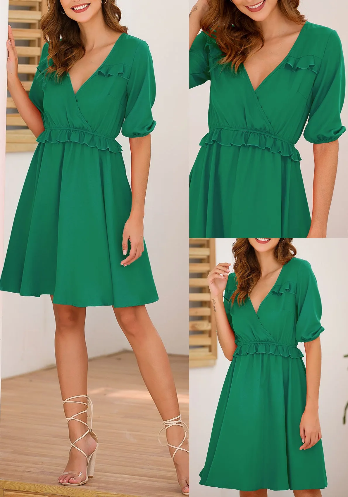 Loose Slim Short-sleeved Sweet Dress