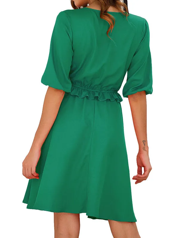Loose Slim Short-sleeved Sweet Dress