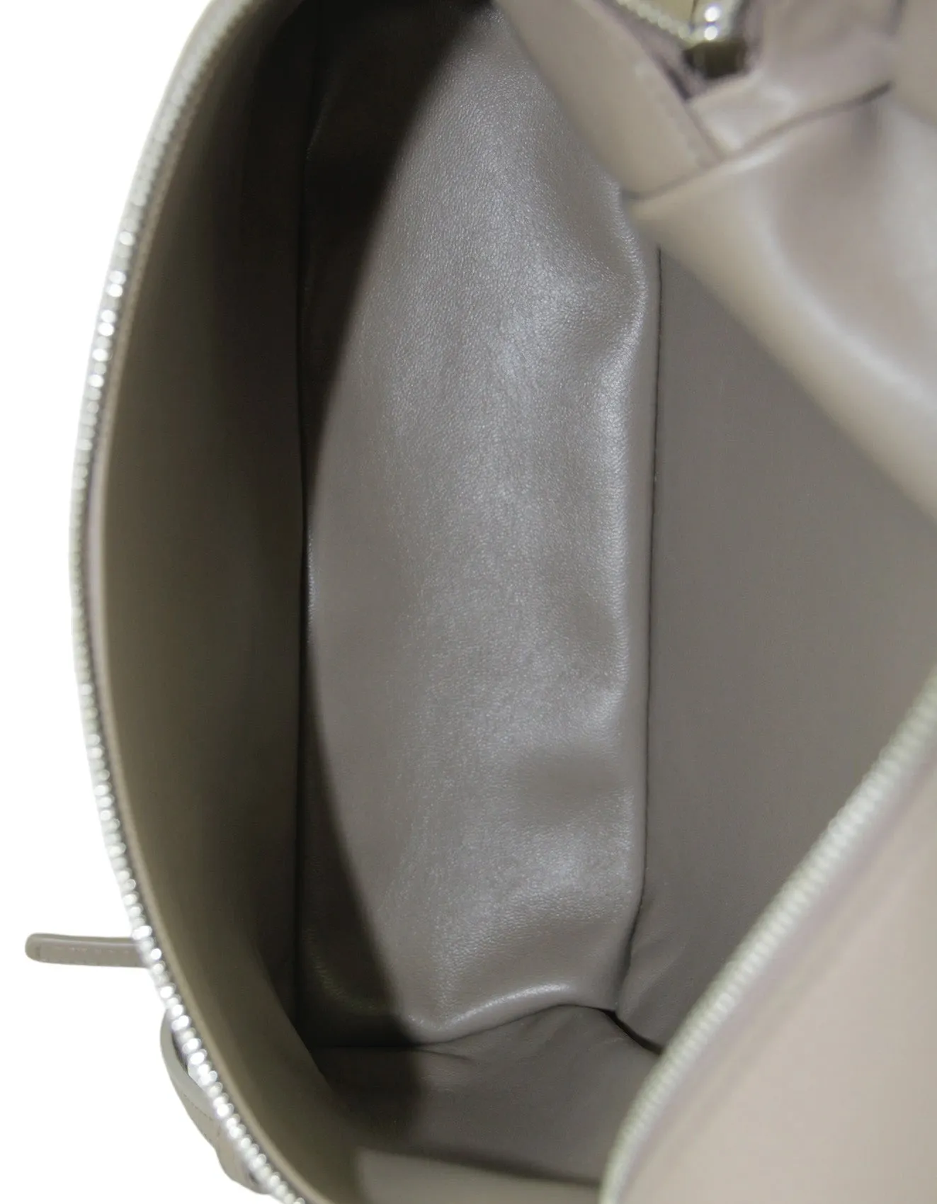 Loro Piana Grey Leather Extra Pocket L23.5 Backpack