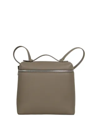 Loro Piana Grey Leather Extra Pocket L23.5 Backpack