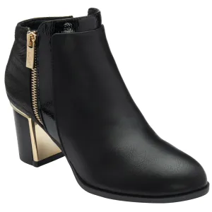 Lotus Danielle Black Ankle Boots
