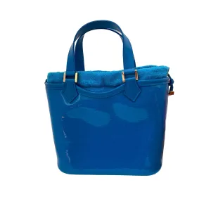Louis Vuitton Blue Coated Bucket Bag