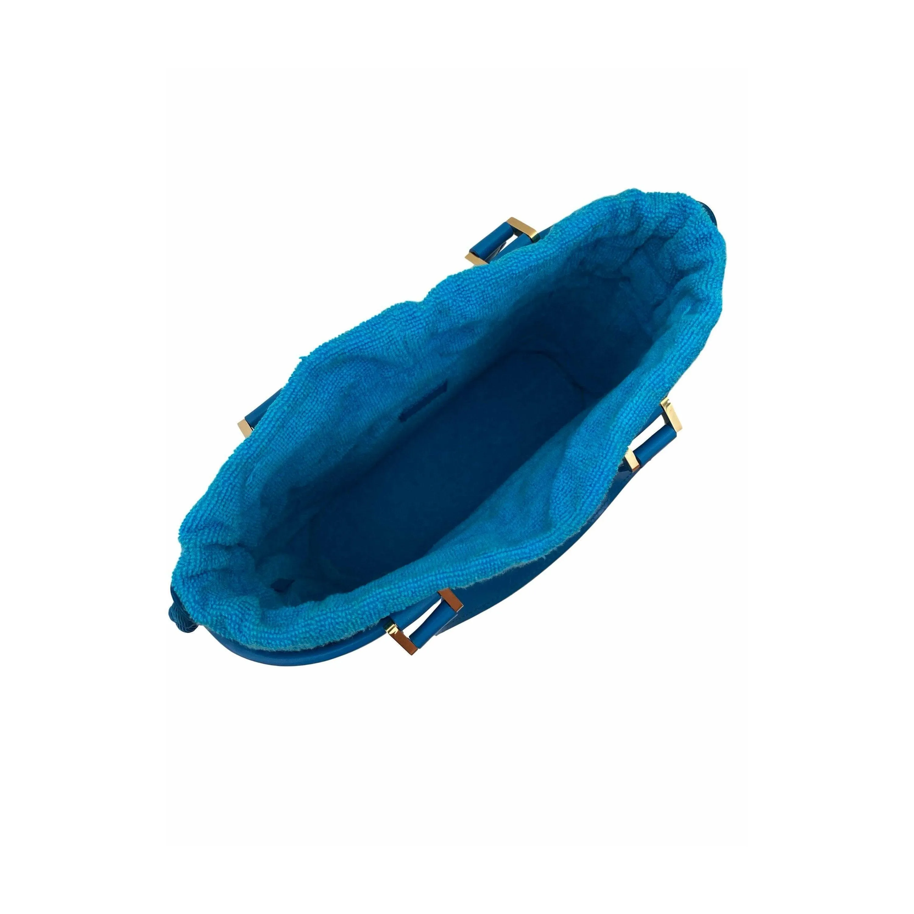 Louis Vuitton Blue Coated Bucket Bag