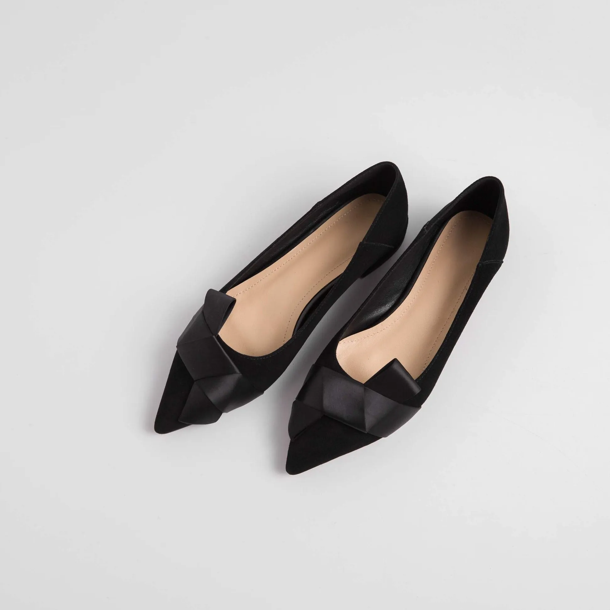 Luxury brand high heels shoes women's pumps kid suede butterfly-knot elegant women dress daily wear cozy pumps zapaptos mujer