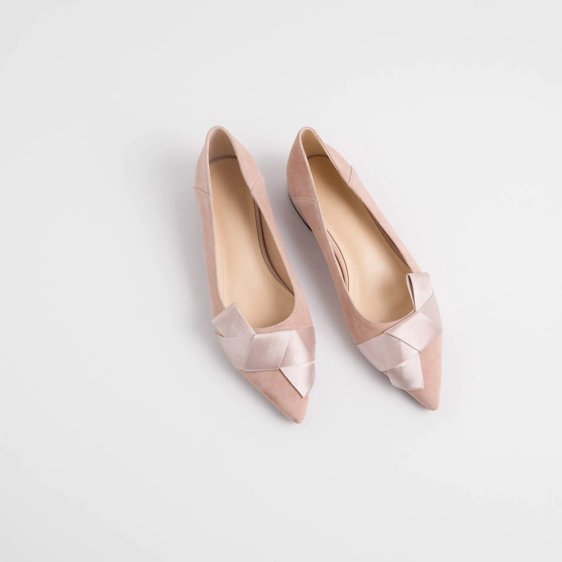 Luxury brand high heels shoes women's pumps kid suede butterfly-knot elegant women dress daily wear cozy pumps zapaptos mujer