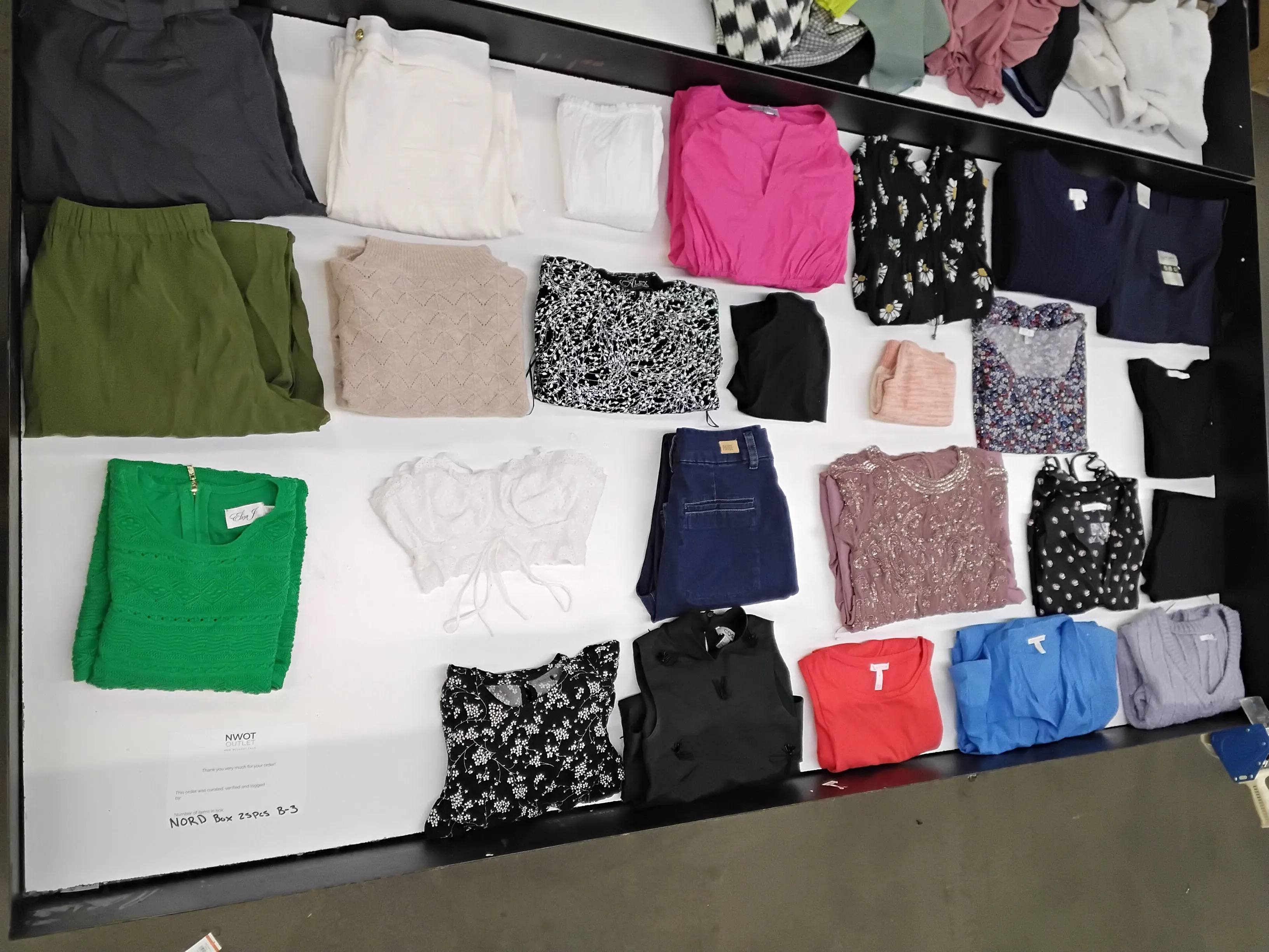 Luxury Fashion Retailer | Apparel Mix | MSRP $20-100 | Shelf-Pulls & Returns | 25 Pieces | Small Box #B-3