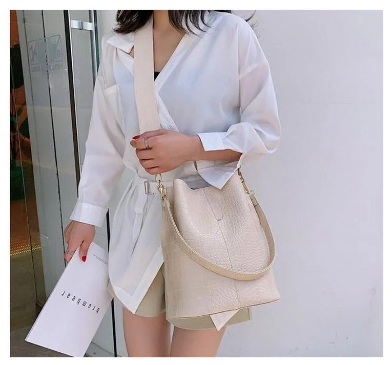 Luxury PU Leather CrocoT Bag For Women