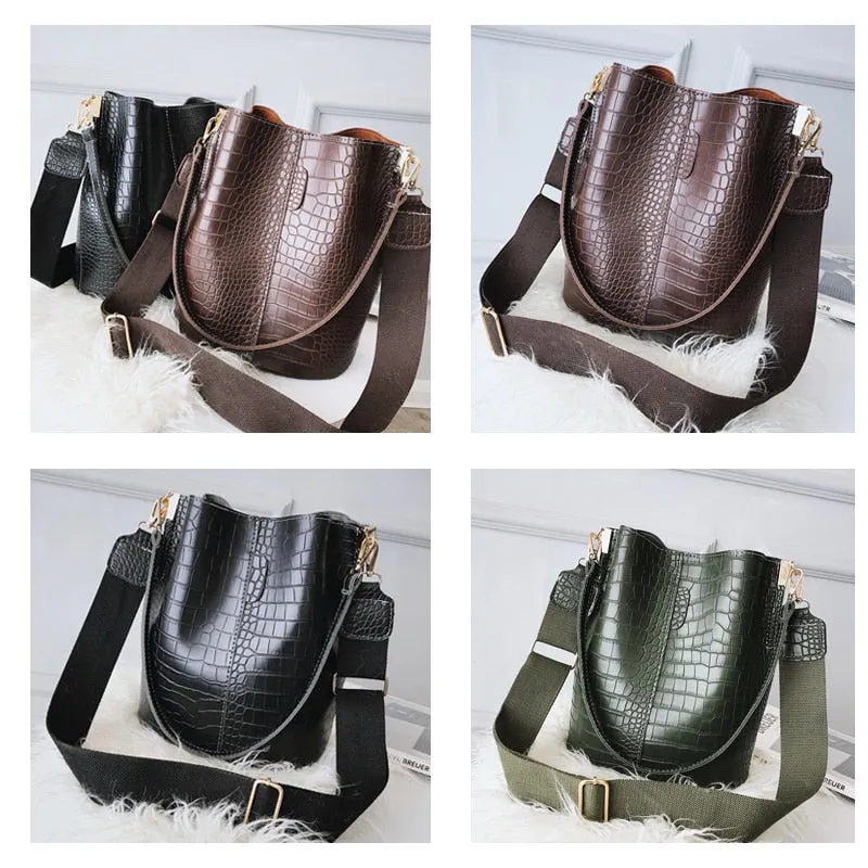Luxury PU Leather CrocoT Bag For Women