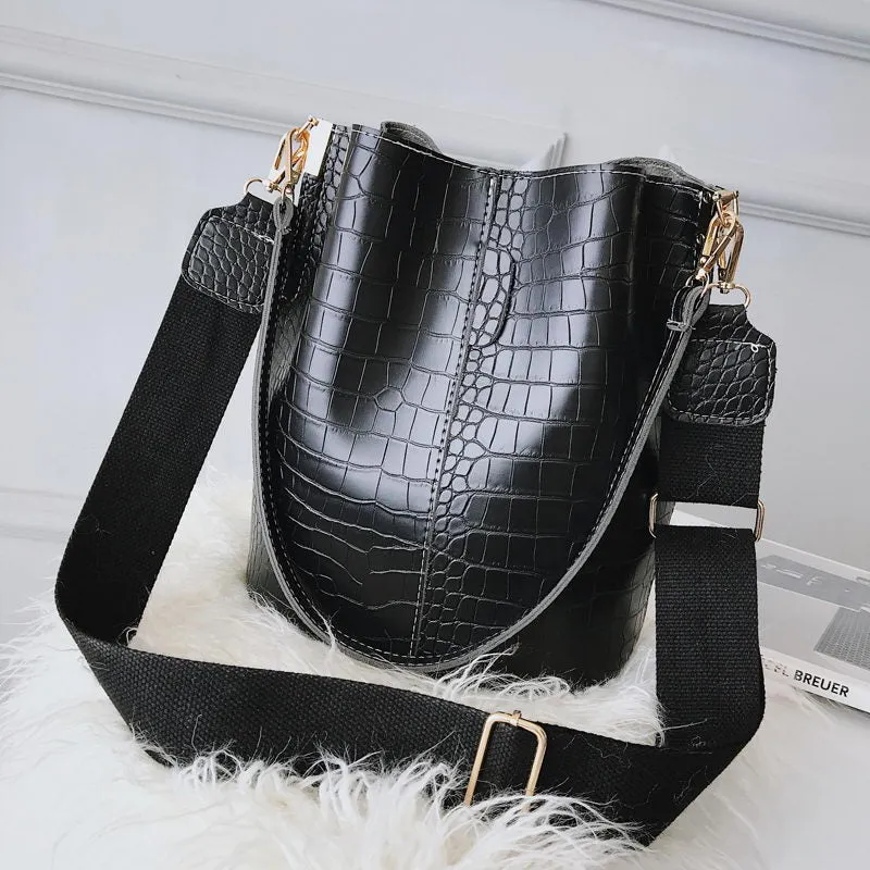 Luxury PU Leather CrocoT Bag For Women