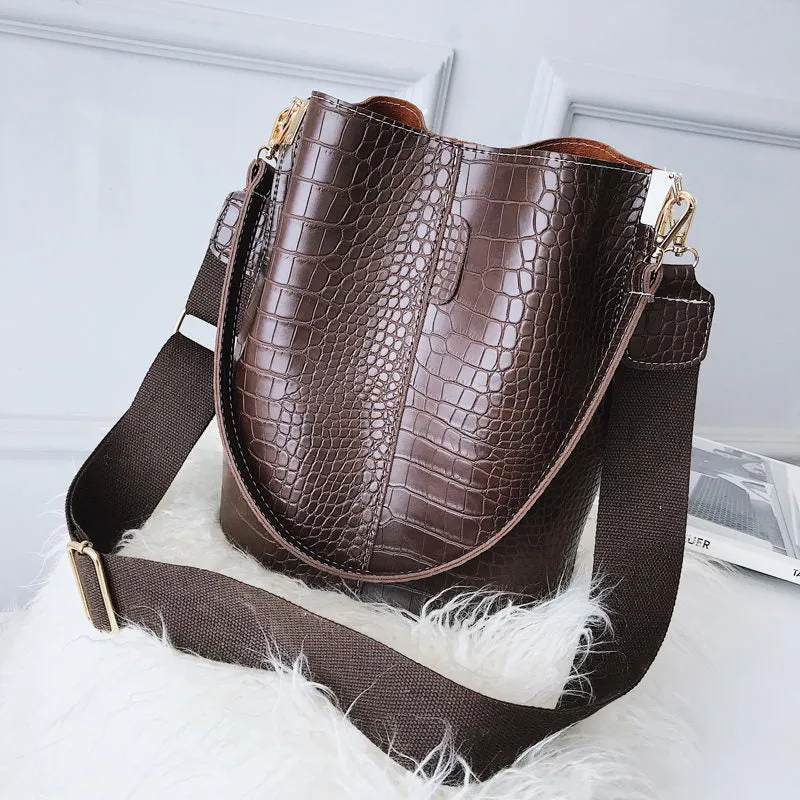 Luxury PU Leather CrocoT Bag For Women