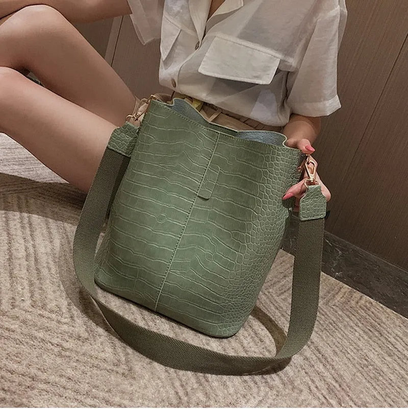 Luxury PU Leather CrocoT Bag For Women