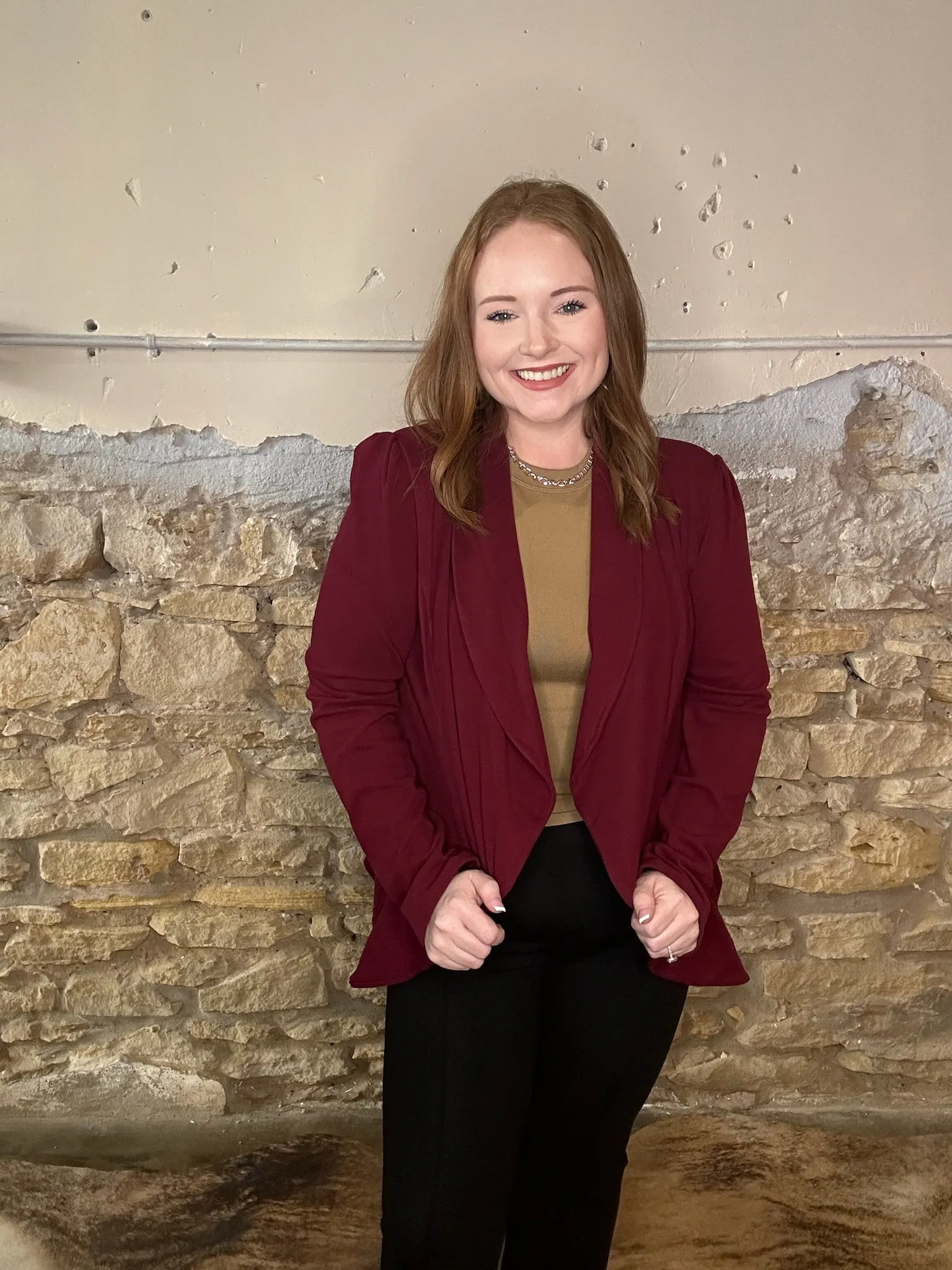 Lyonna blazer - maroon