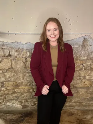 Lyonna blazer - maroon