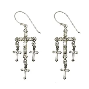 Madonna Multi Cross Earrings