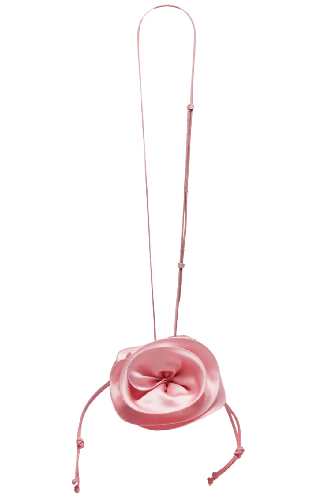 Magda Bag Pearl Strap | Pink Satin