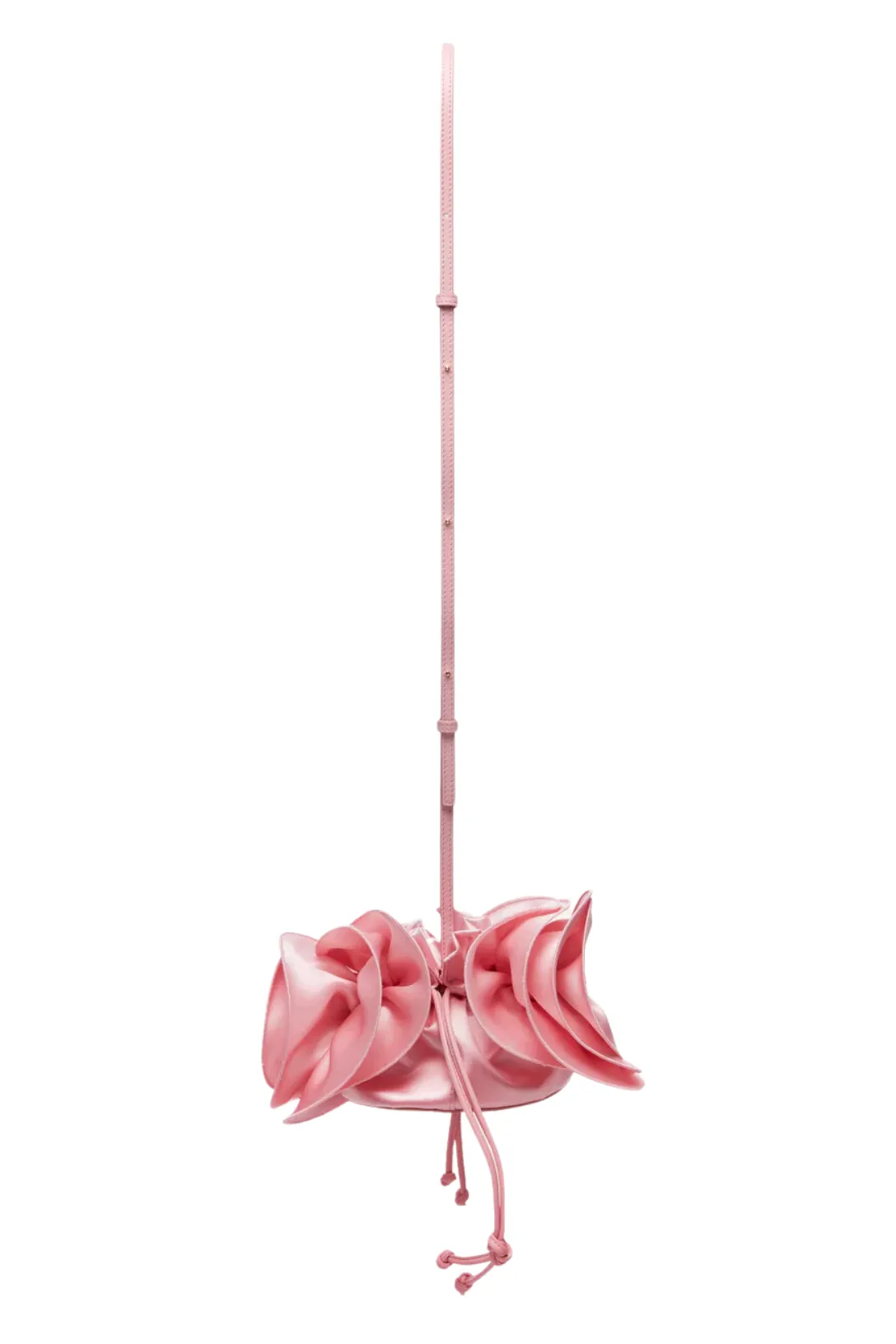 Magda Bag Pearl Strap | Pink Satin