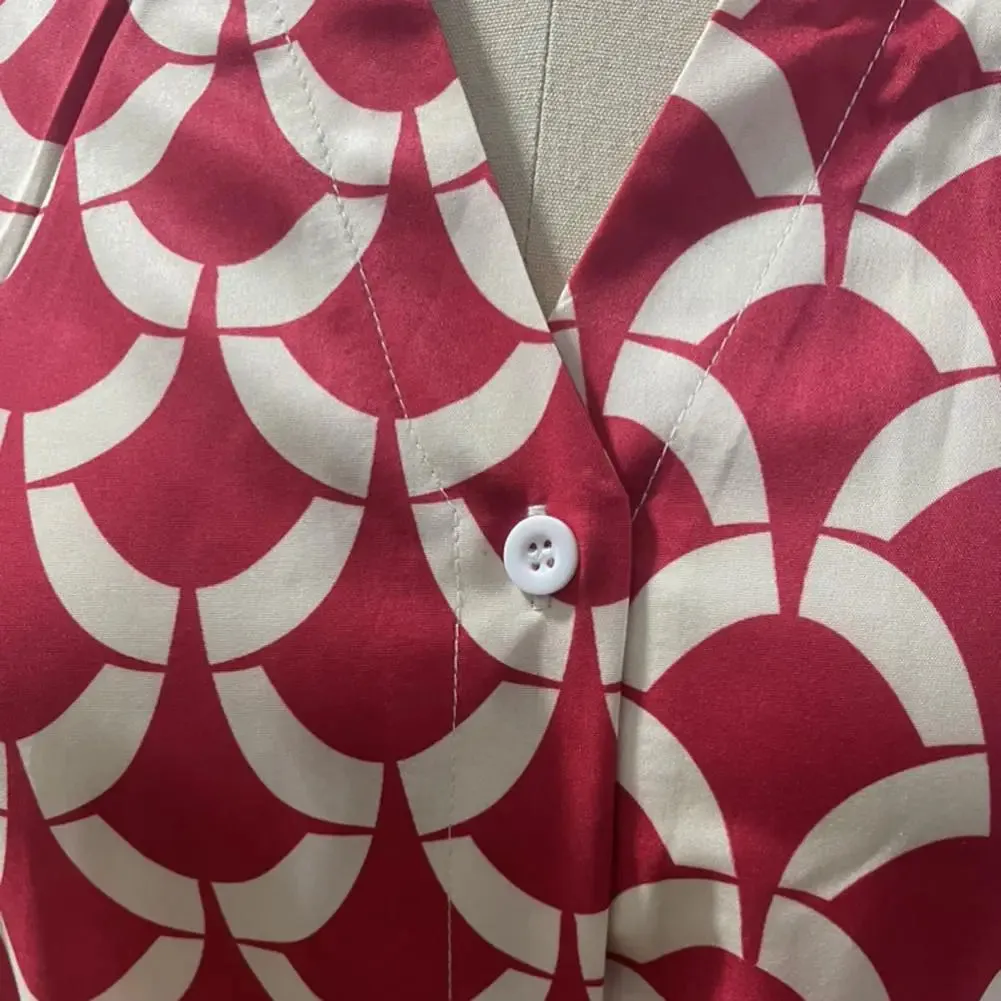 Magdalena® | Casual printed V-neck top
