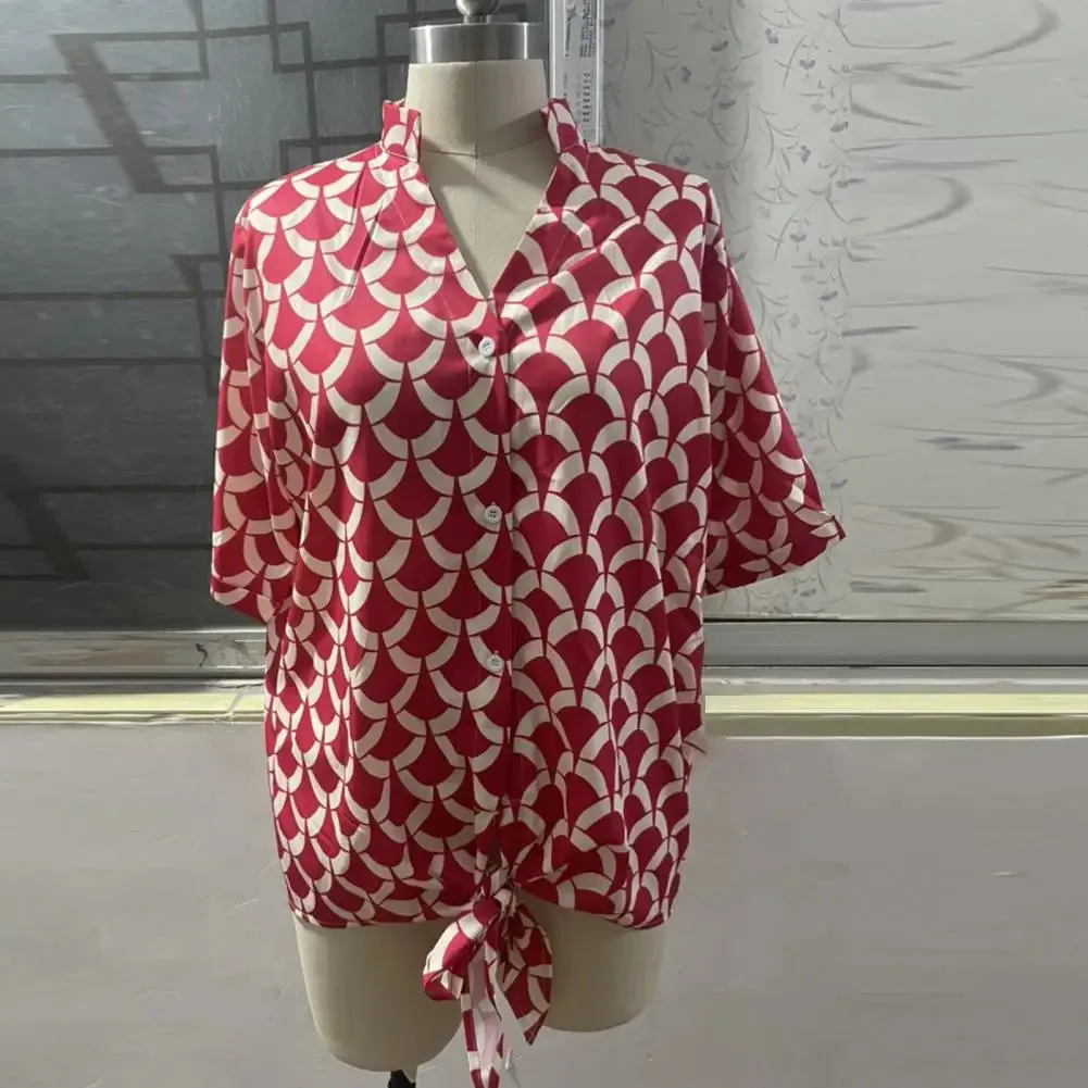 Magdalena® | Casual printed V-neck top
