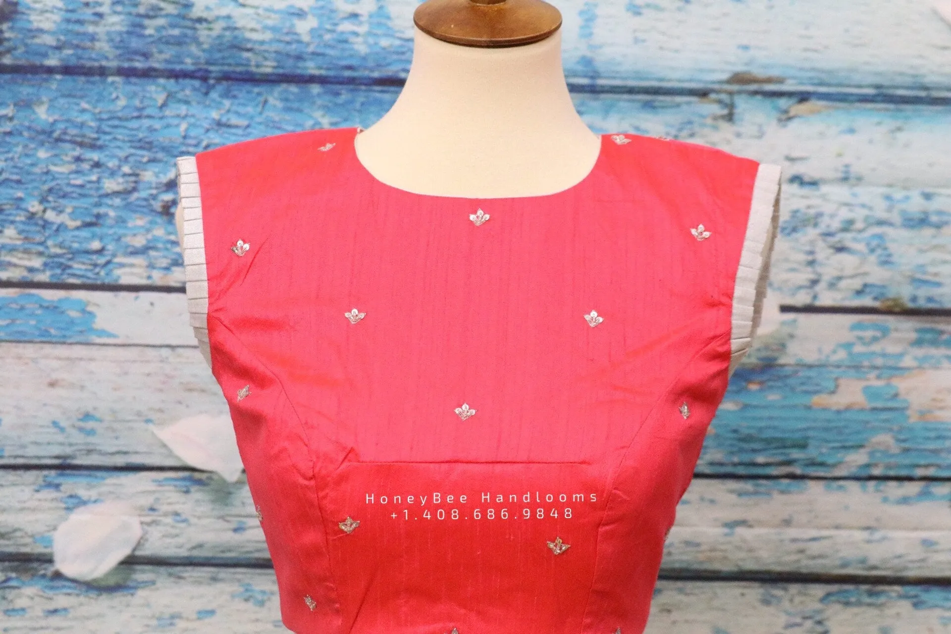 Maggam work designer blouse - Pattu Saree Blouse -hand work blouse - handloom Saree Blouse - peach Saree Blouse - orange Blouse