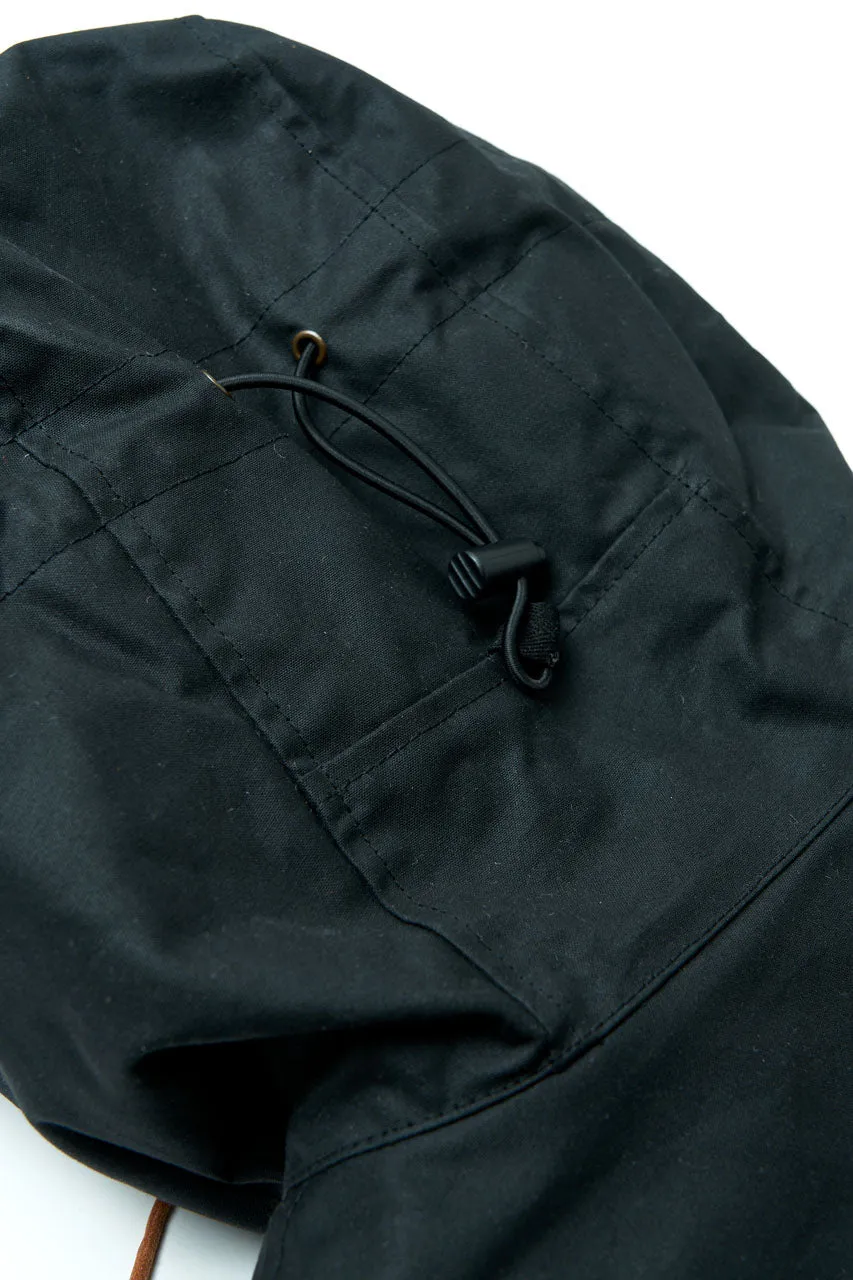 Manifattura Ceccarelli Waxed Blazer Coat Wool Padded Black