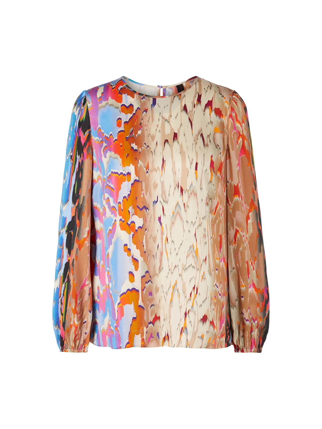 MarcCain Colourful silk blouse VC 51.08 W38