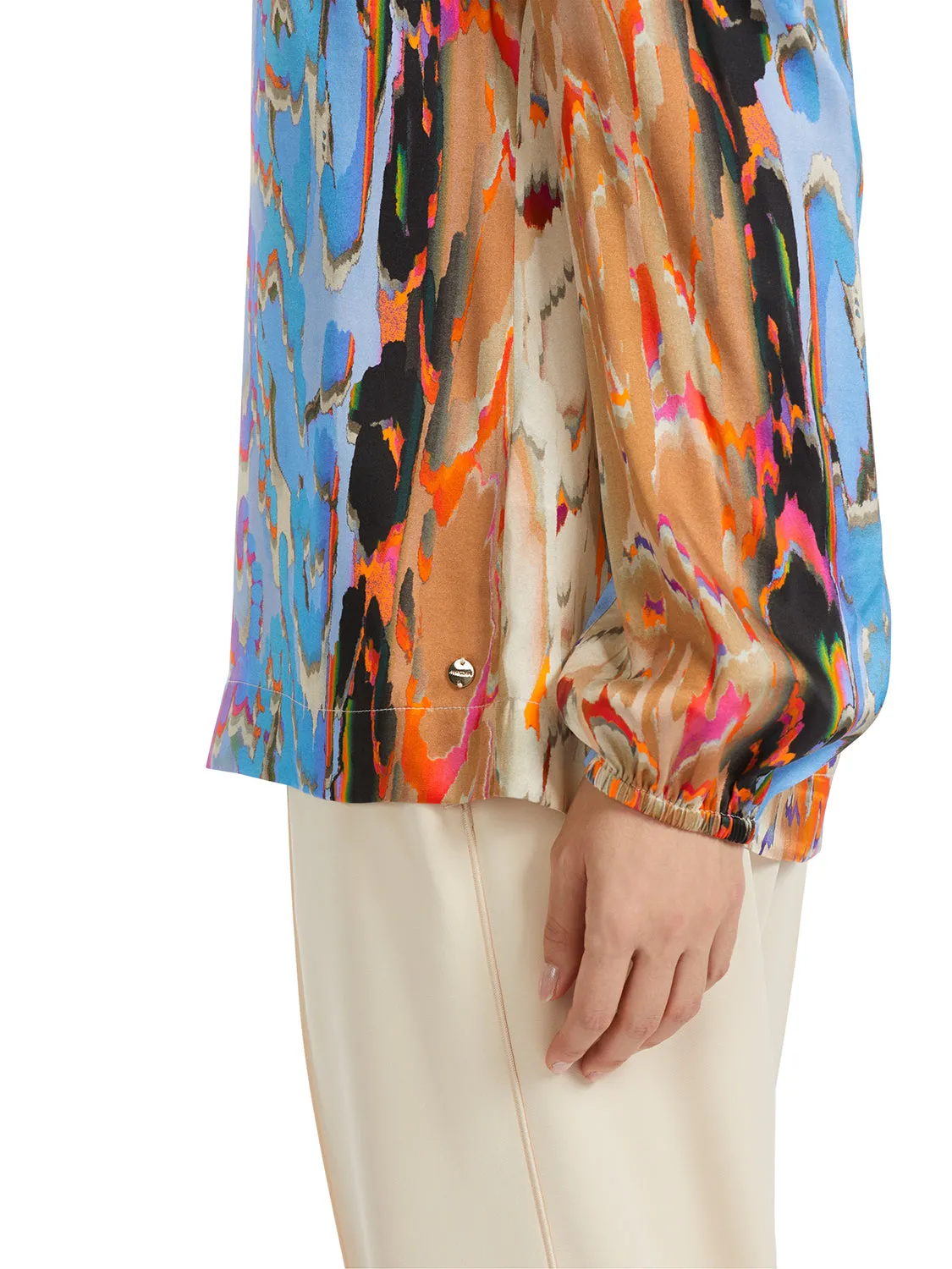 MarcCain Colourful silk blouse VC 51.08 W38